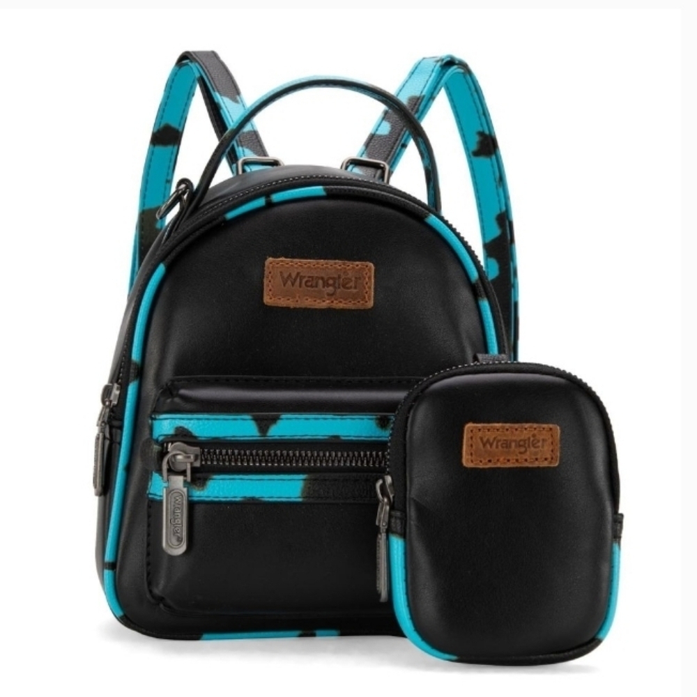 Wrangler Black and Blue Mini Backpack